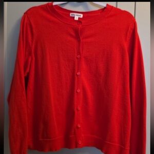 Kathy Ireland Women's Vibrant Red Cardigan